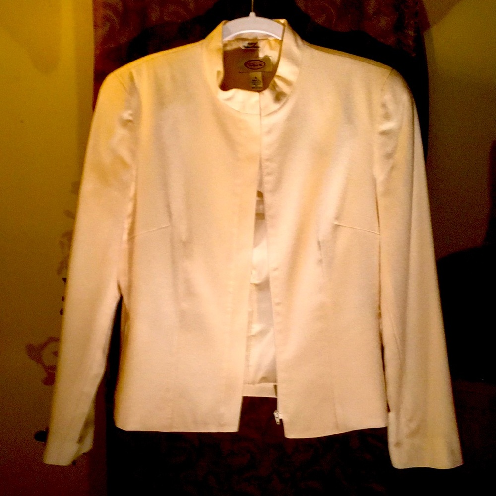Talbots Cream Wool Jacket